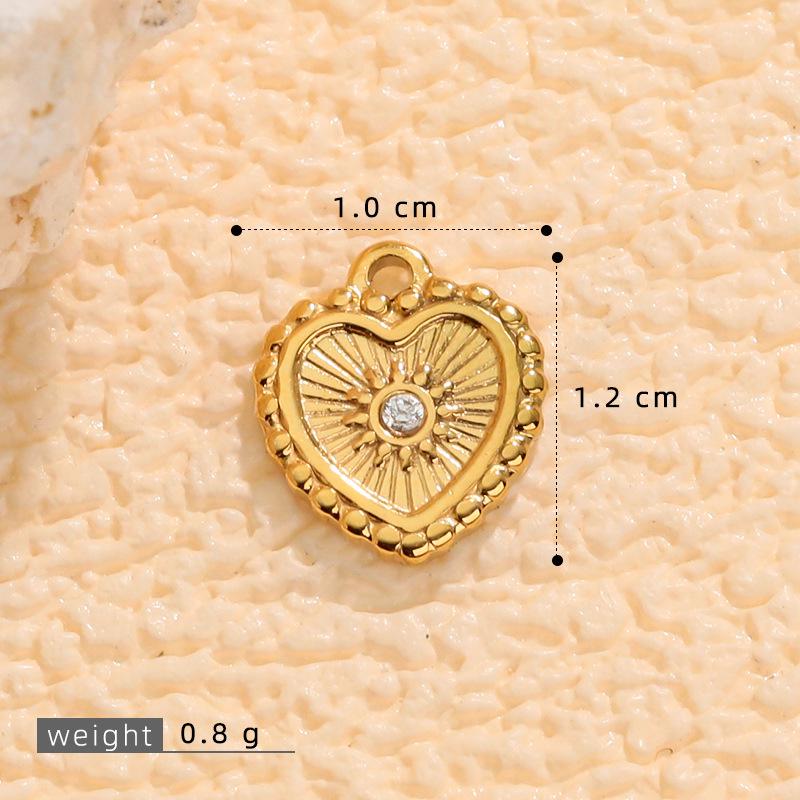 European & American Love Heart Pendant Earrings - Luxury Stainless Steel Titanium Jewelry for Women