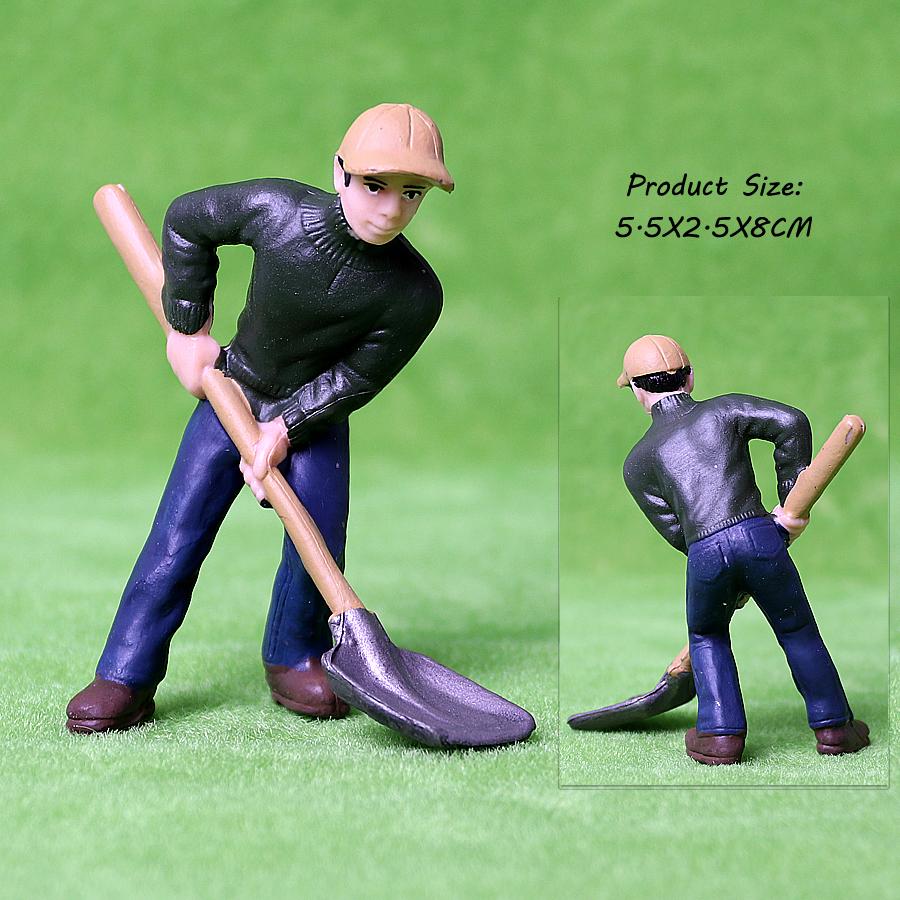 17 BUC Asortate Simulare Fermier oameni Model Figurine de Acțiune Păpușă PVC Figurine Personal Fermă Seturi de Joacă Jucării Educative pentru copii