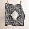 Spring and summer new double-sided cashew flower square scarf multi-color retro silk scarf women's daily age reduction small square scarf