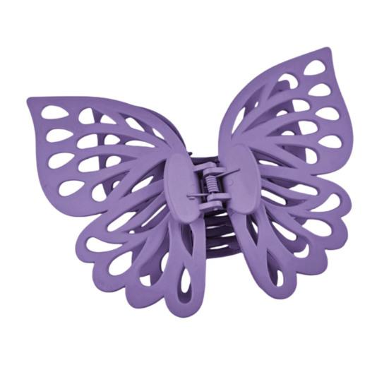 Gheară de păr mare, cu prindere puternică, cu două straturi, în formă de fluturi, agrafă de păr, dinți anti-alunecare, clemă de coadă de cal, cap din spate, gheară de păr