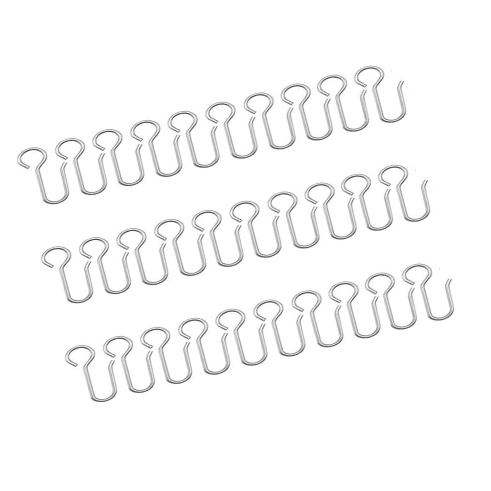 

Metal Curtain Hooks for Drapes 30 Pack Drapery Hooks Curtain Track Hooks Hanger S Hooks Hardware for Ceiling Curtains