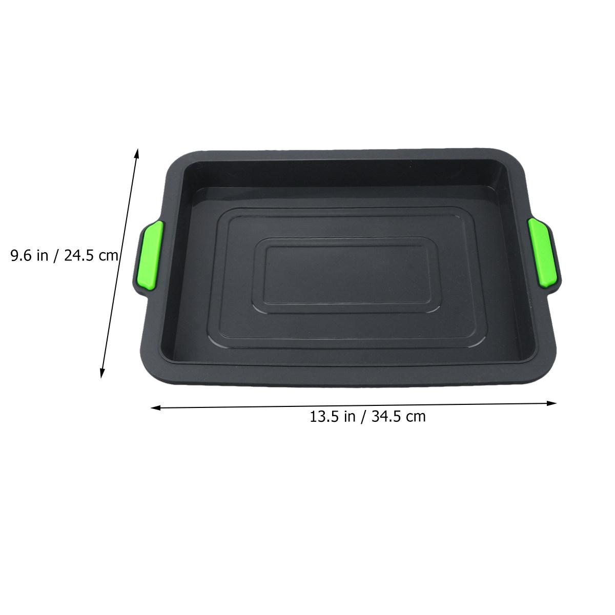 

Premium Thick Baking Tray Heat Resistant Healthy Cake Dish for Daily Baking Ideal Gift for Family Friends Bread Tray темно серый