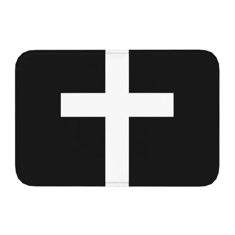Custom Jesus The Way The Truth The Life Doormat Anti-Slip Entrance Mats Religion Cross Christian Faith Balcony Room Carpet Rug