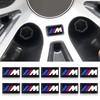 2/5/10 stk. Karbonfiber Ratt Billogo Emblem 3D Klistremerker For BMW M X5 X6 E90 E92 E93 F20 F21 F30 F31 F32 E60 E46 POWER