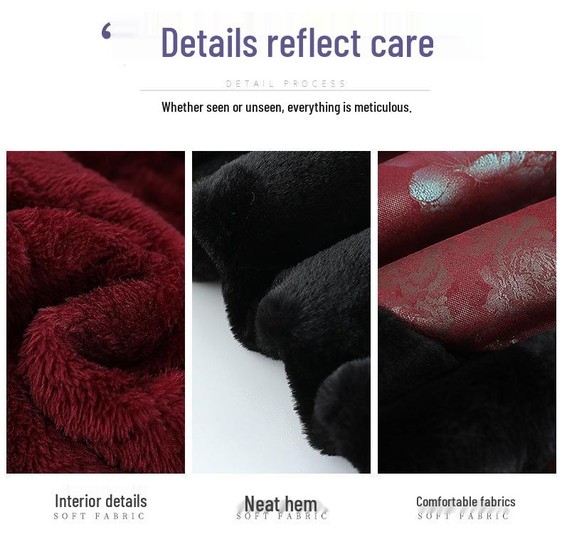 Veste d'hiver surdimensionnée en coton 200 Jin pour femmes rondes et âgées, Manteau épais doublé polaire