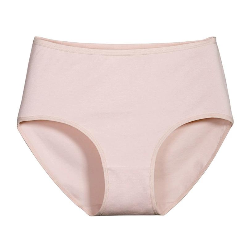 Women's Plus Size Extended Crotch Briefs High Waist Comfortable Stretch Panties
