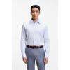 Slim Fit Italian Structured Cotton Shirt Light Blue 50562063451 