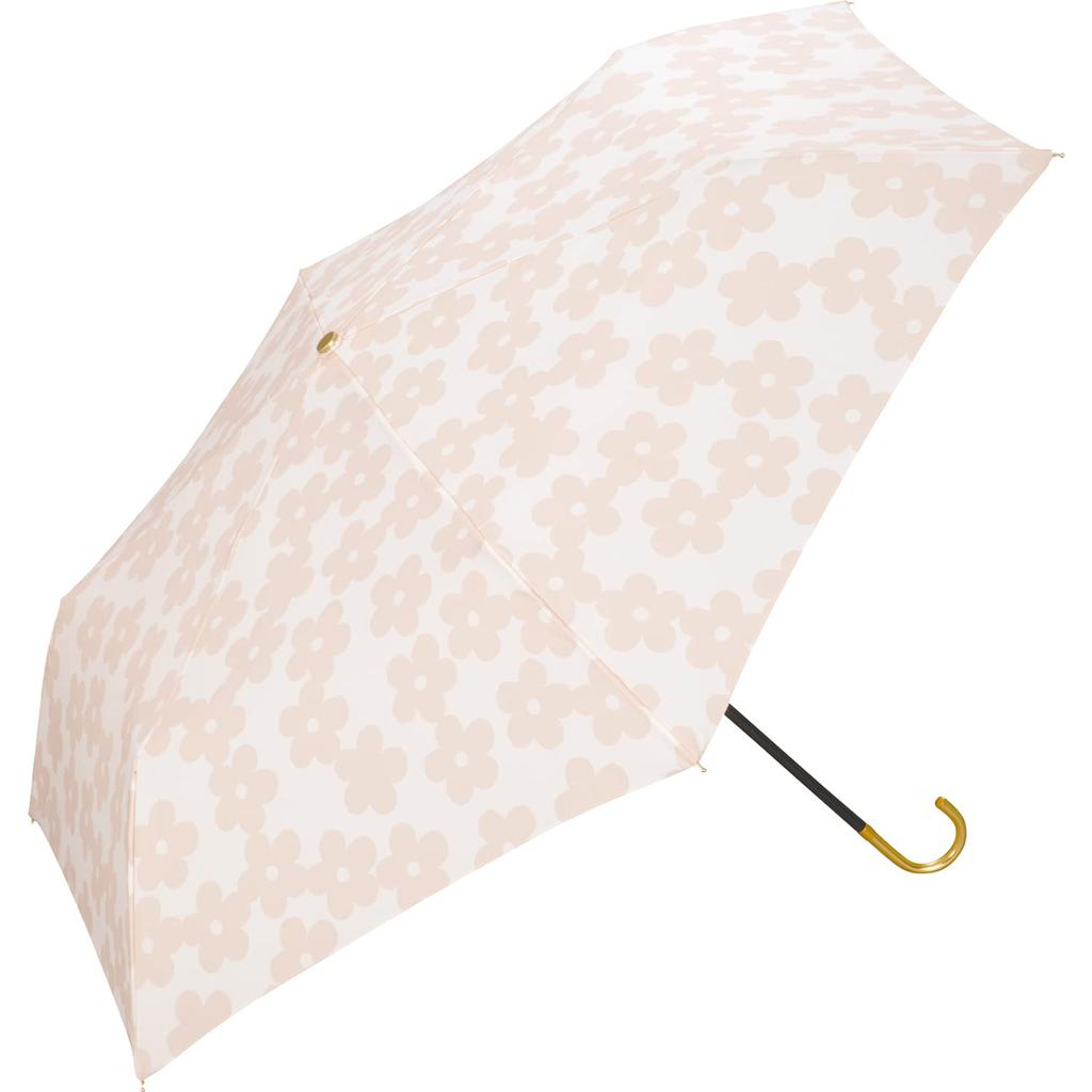 Mini Folding Umbrella with Floral Suitable for Rain or Retro Floral Stylish and Perfect for Commuting to Work or Product Wpc. Lace, Pink, 50cm,