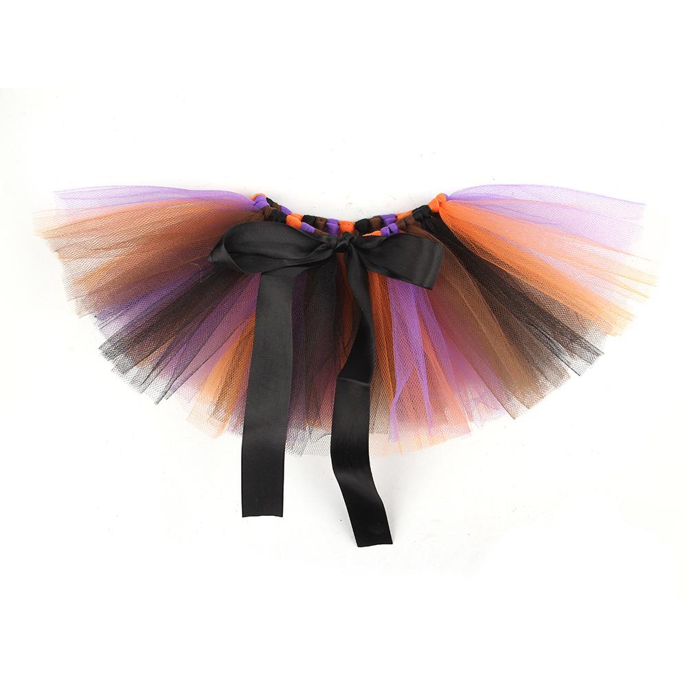 Pet holiday mesh tutu skirt adjustable pet halloween dress up veil skirt dog birthday skirt