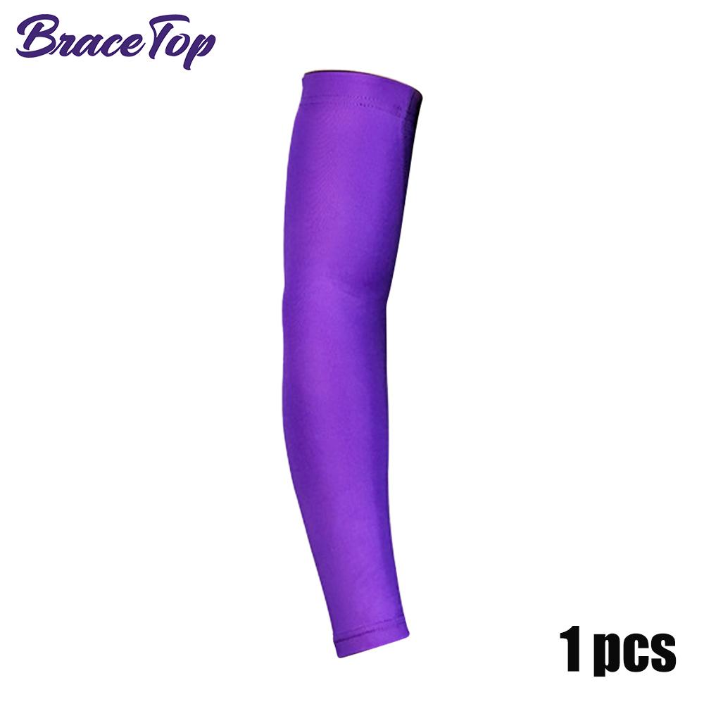 Bracetop 1 Stuks Sport Koelende Armmouwen Perfect Voor Mannen Vrouwen Buiten UV Bescherming Mouwen Geschikt Voor Basketbal Voetbal Volleybal Fietsen