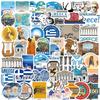 50 Greek Greece Graffiti Stickers Decorate Guitar Notebook Suitcase DIY Waterproof Stickers