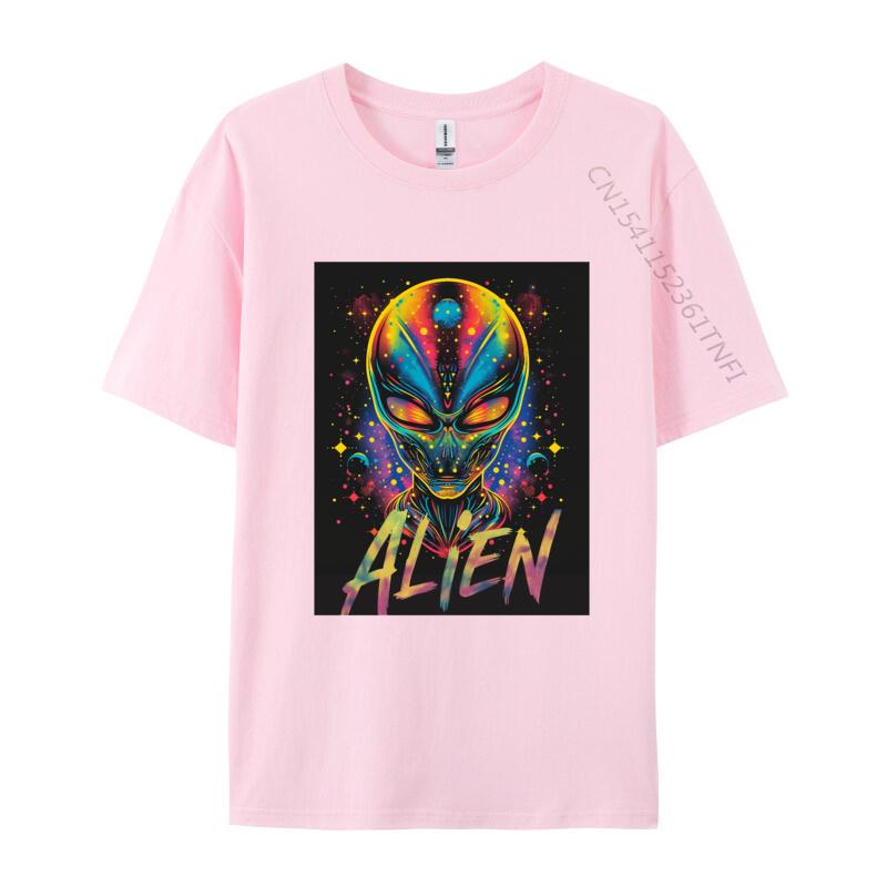 ALIEN HEAD TShirt Personalized Tshirt Prevalent Mens Cotton Tshirts Tops Tees Colorful 3d Printed T Shirts