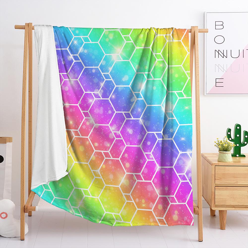 Decke Flanelldecke Farbverlauf Panda 3D Digitaldruckdecke Decke