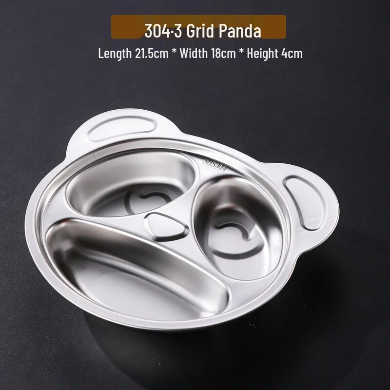 304 Stainless Steel Divided Meal Tray