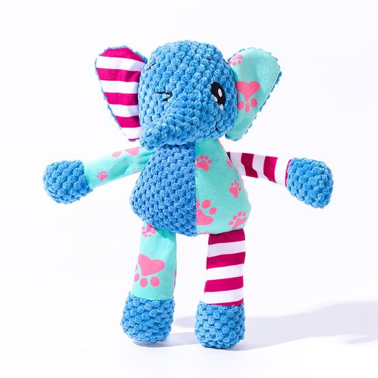 Plush Dog Toy Squeaky Stuffed Animal Dog Chew Toy Cute Animal Design Puppy Teething Toy for All Breeds Relieves Boredom And Anxiety