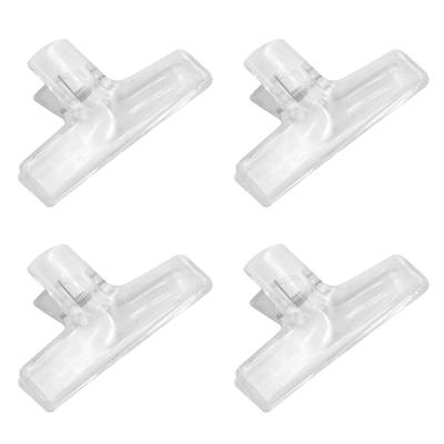 Pince à œil transparente Winova, plastique, élégante, fournitures de bureau, pour la conservation des aliments, rose, 4 pièces (Rose)