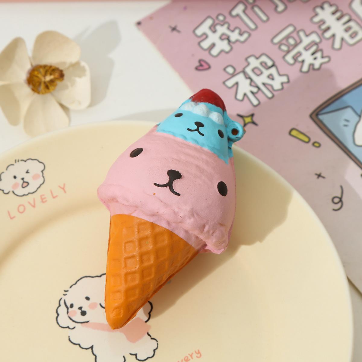 

Gentle Recovery Pu Squishy Icecream Creative Press Toys Simulation Stress Ease Vent Funny Xmas Gift Sensory Toy For Kids