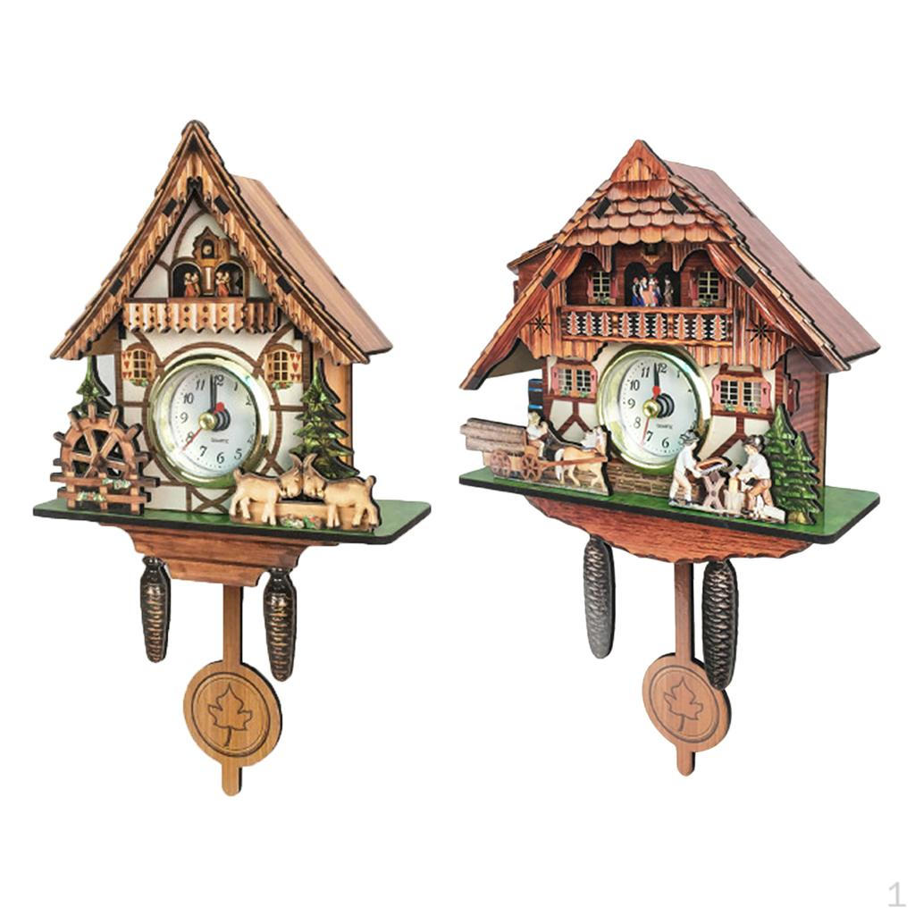 

2 шт. Механизм кукушки Часы в стиле шале винтаж