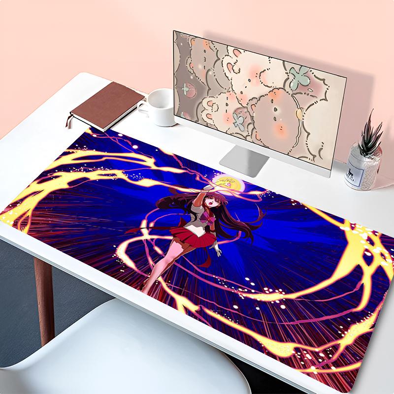 anime Extended Desk Mat kawaii Mouse Pad S-Sailor Moons Gamer Keyboard Mousepad Large XXL Anti-fray Pad Gaming Laptop Mouse Mats