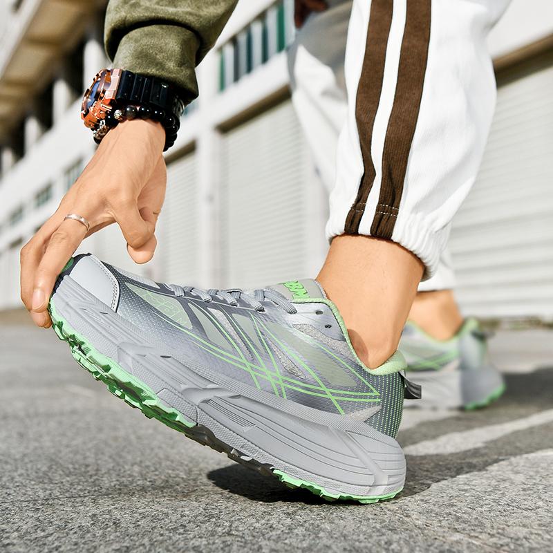 Scarpe sportive alla moda per il tempo libero all'aperto, di grandi dimensioni, ammortizzanti, antiscivolo, resistenti all'usura, scarpe da corsa alla moda