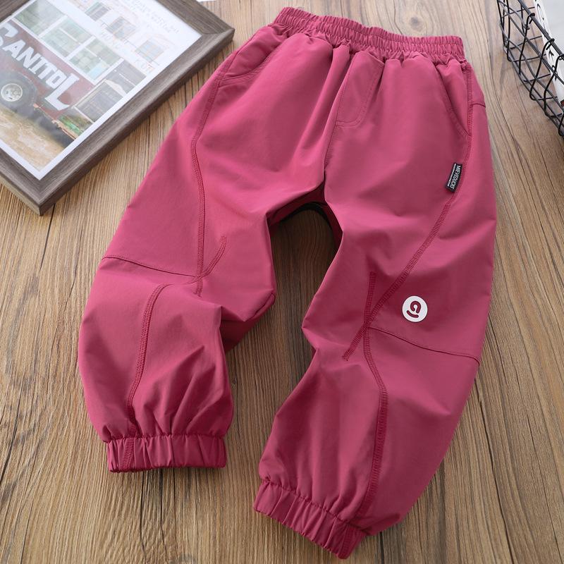 2025 Kids' Winter Double-Layer Thickened Polar Fleece Sweatpants - Boys & Girls Warm Work Pants