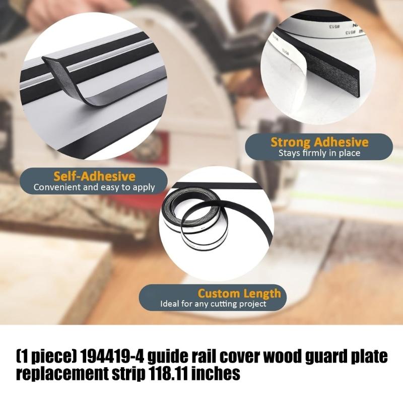 118In Guide Rails Splinter Guide Strips Protections Strips Durability Rubber Build Replacements For 1944194 Track Rails