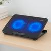 Durable Adjustable Laptop Cooling Pad USB Port Metal Mesh Laptop Cooler Fan LED Light Laptop Cooling Stand Office