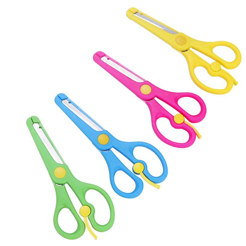 Children s Safety Scissors for DIY Art and Craft Projects Random Color