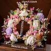 Women Head-Dress Colorful Flower Headband Hair Wreath Wedding Party Costume Headpiece for Bridal Women Fashion Hair Accessory