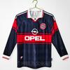 Mens Long Sleeve Retro Football Jersey Vintage Team Sportswear Soccer Fans