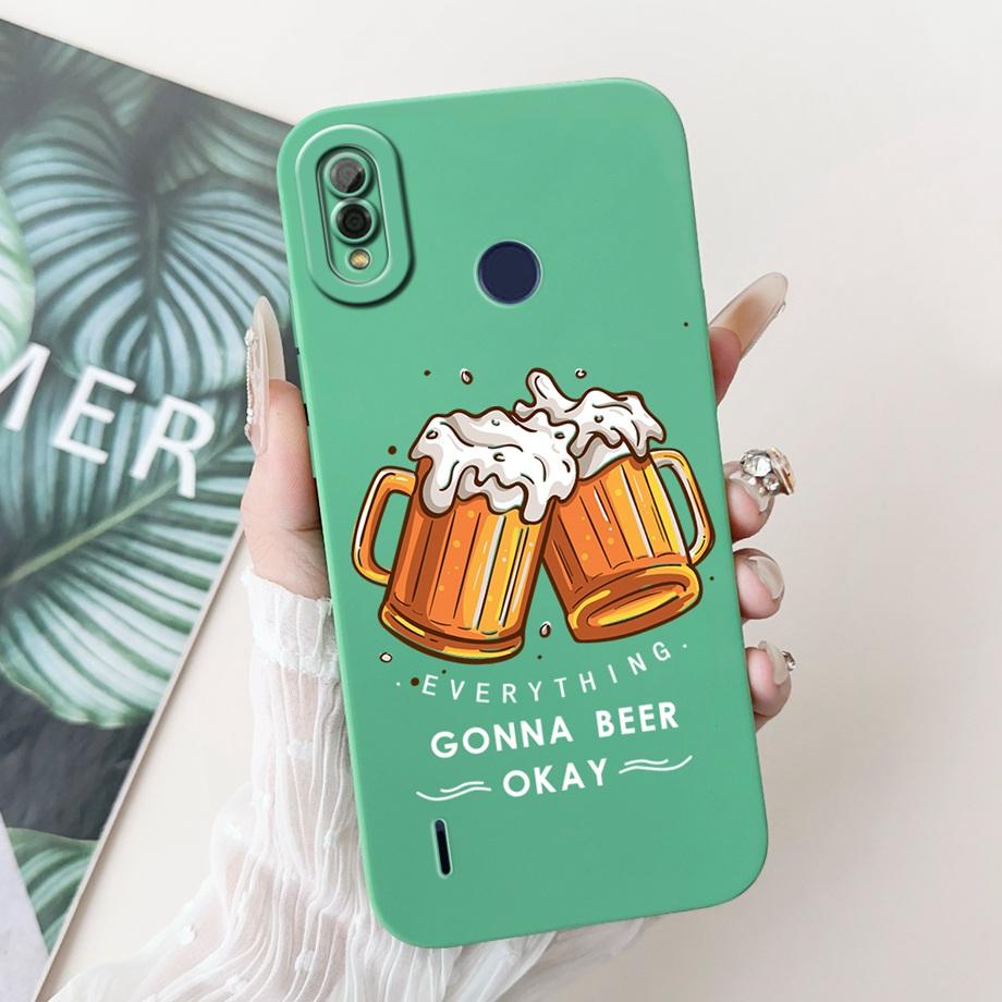 Moon Night Gothic Style Phone Case For Itel P33 Plus P33+ Back Cover Soft Silicone Bumper Coque ITELP33 P 33 Capa