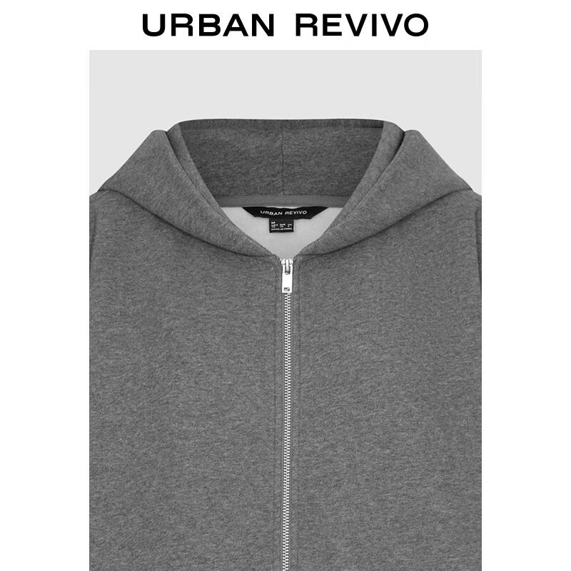 UR 2025 Winter Women's Casual Oversized Hooded Zip Jacket