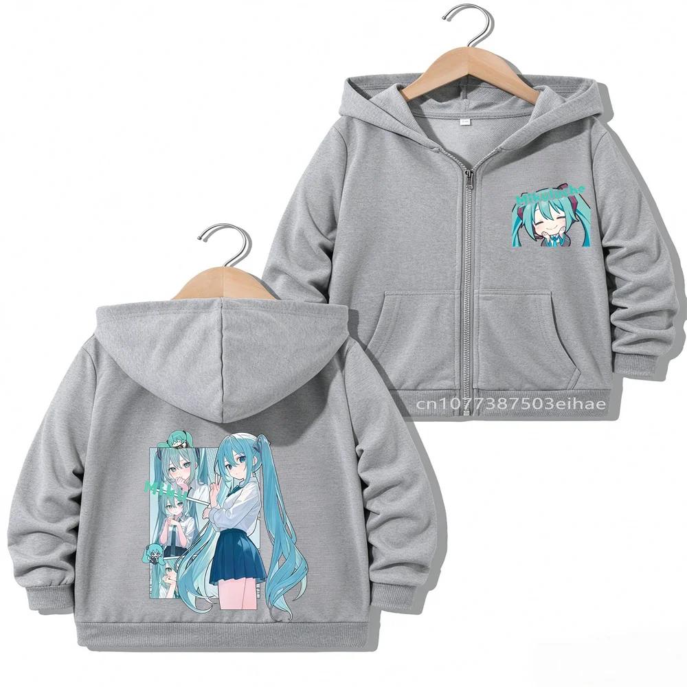 Children Casual Daily Wear Jacket Tops Cartoon Figure Printed Overcoat Kids Autumn Outerwear Zipper Style