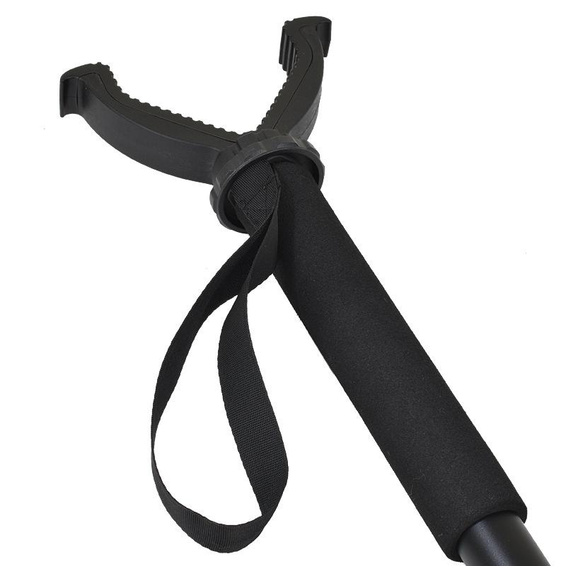 Aluminum Alloy Telescopic Tactical Tripod with V-Head for Outdoor Shooting
