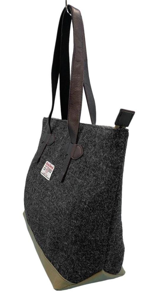 Et Harrisx Paraffin Canvas Horizontal Cowhide Top Zipper [nature Evoluer] Tote, Included, (WG2422-CGY)