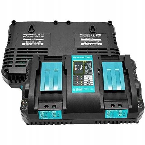 Powerfix Dc18Rd Dualcharge Pro | Makita 18V Dual Charger | Led | 4A | 100-240V | Thermal And Overload Protection | Fan |
