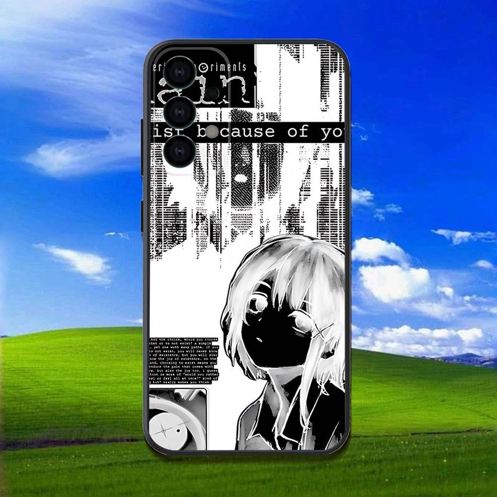 Anime Serial Experiments L-Lain Phone Case For Samsung Galaxy A73,31,32,72,41,53,52,71,22,5G,Note,J7,8,9 Soft Black Cover