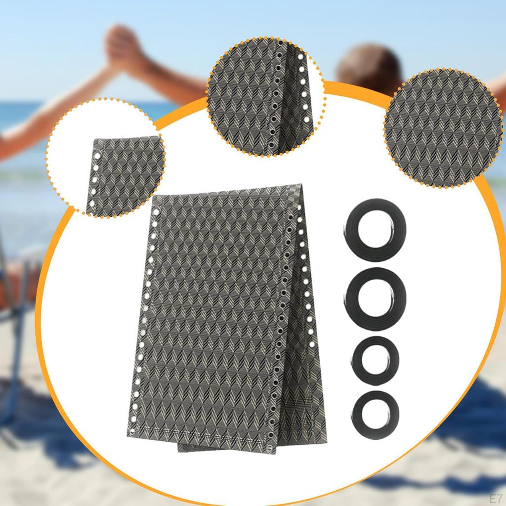 Chair Replacement with Bungee Cord Kit, Breathable , Folding Net Repair Kit for Chairs