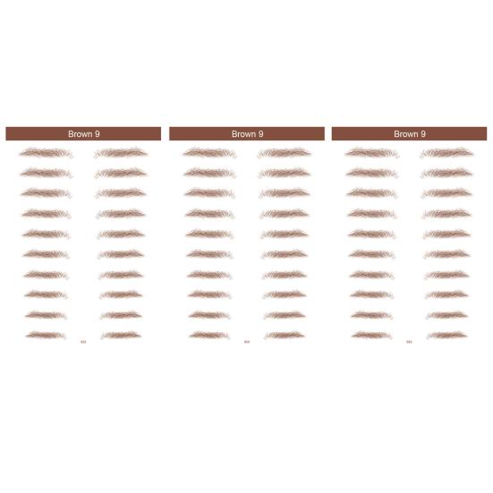 3Pcs 6D Lasting Natural Bionic Eyebrow Tattoo Eye Makeup Water Transfer Sticker