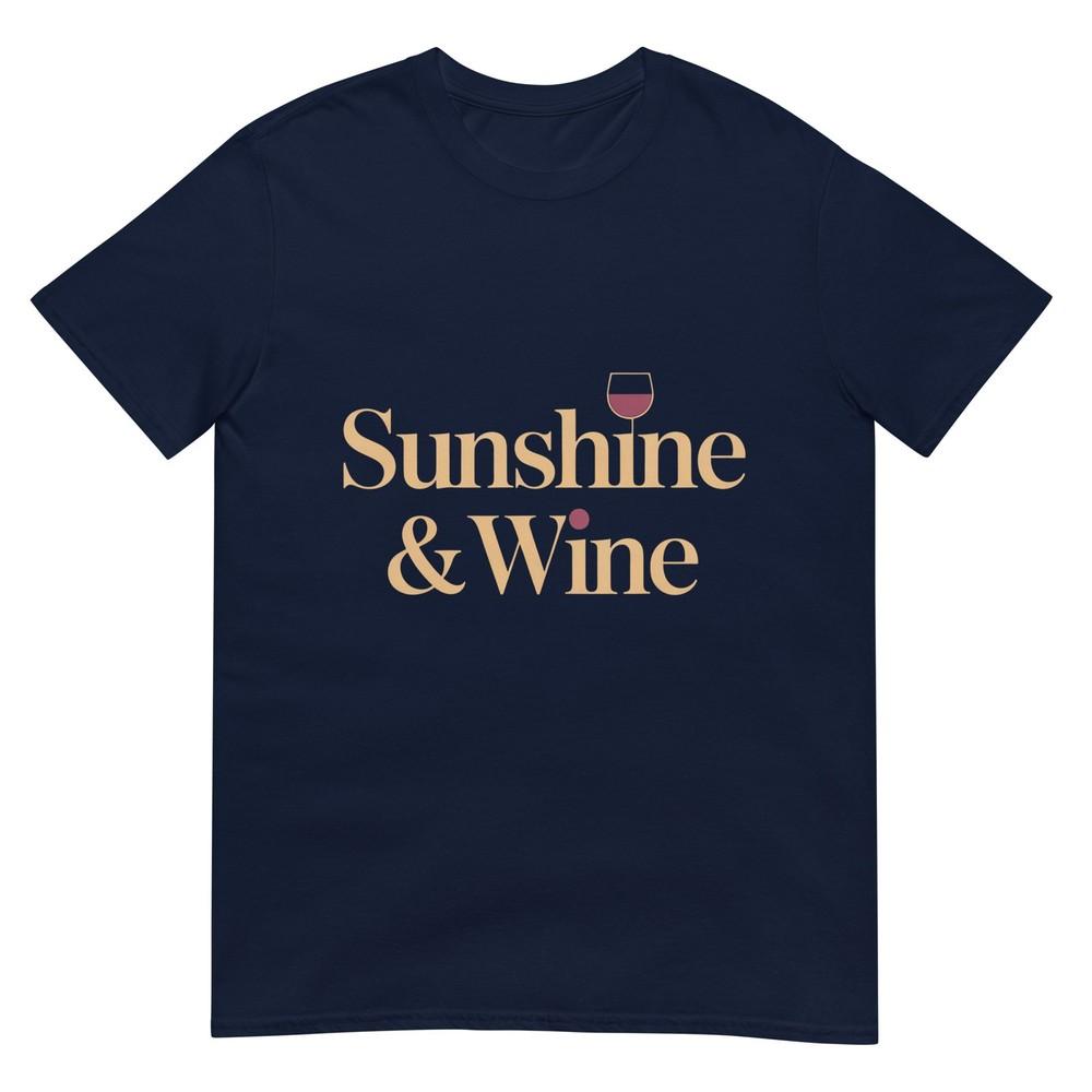 Sunshine And Wine Minimal Elegant Summer Lifestyle Unisex Tshirt S