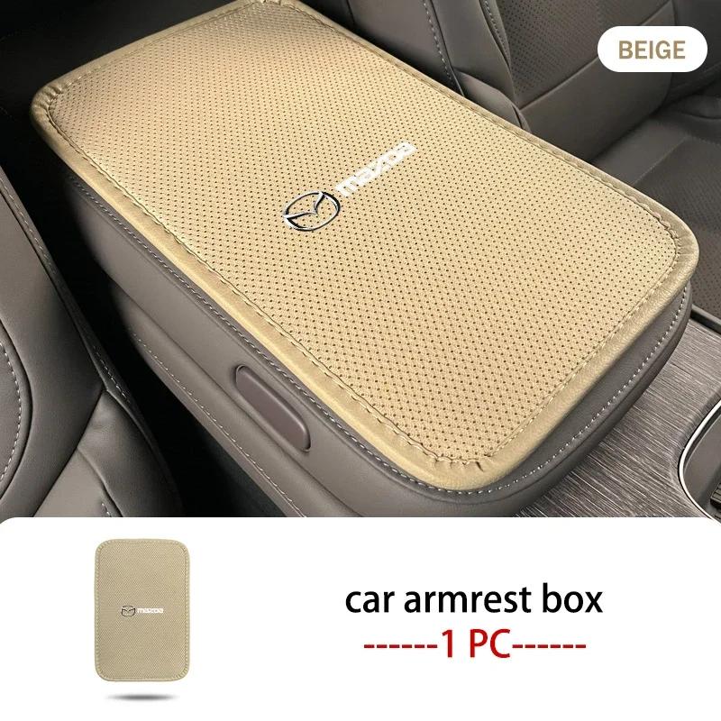 2025 Hot Car Armsteun Box Beschermhoes Middenconsole Kussenhoes voor Mazda Atenza Demio CX3 CX5 CX7 CX30 MX3 MX5 Speed ​​MPE M