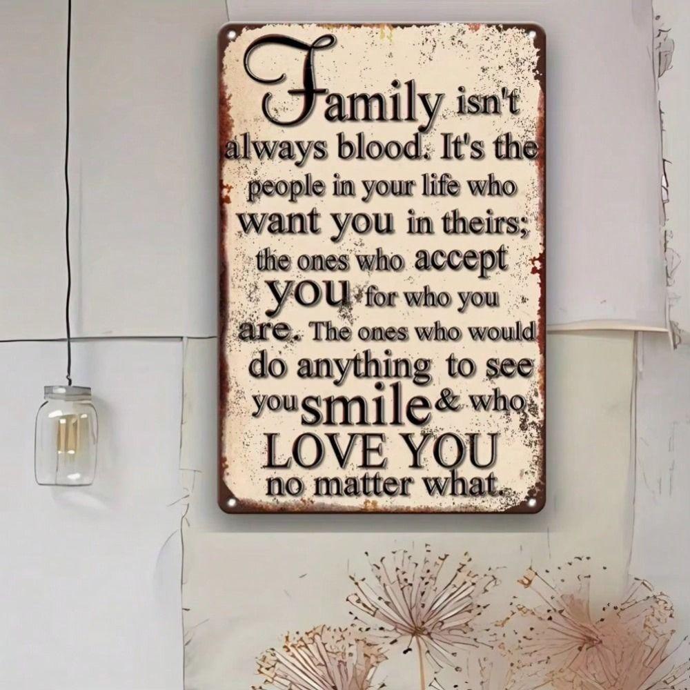 Vintage Metal Wall Poster Waterproof Anti-rust Decor for Home