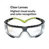 3M SecureFit Safety Clear with Glasses, Lens, Gasket, SF401AF-FM [Used]
