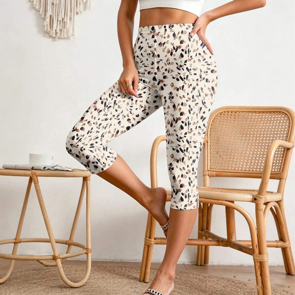 Women's Casual Pleated Pants with Elastic Waist, Slim Fit, Split Hem