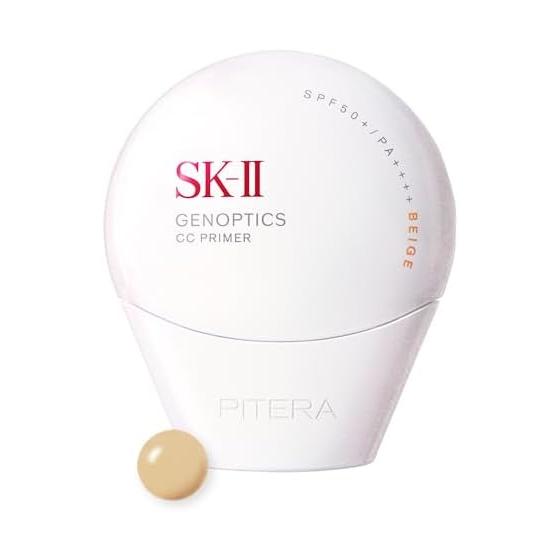 SK-II Official Store | Limited Edition | Genoptics CC Primer 50g Natural Beige | CC Cream Makeup Base | SPF50+/PA++++ Sunscreen Stain Whitening |