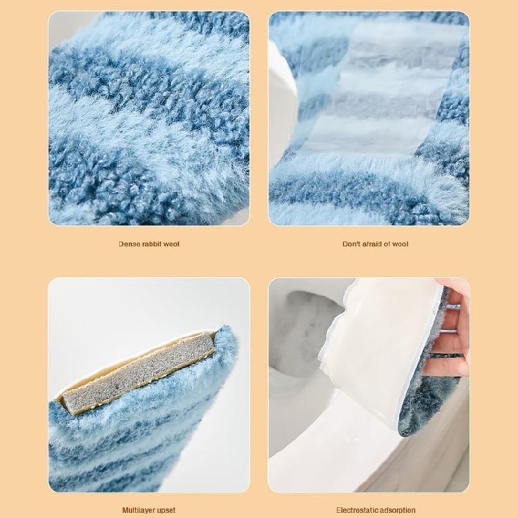 Klebende Toilettensitzauflage mit weichem Stoff und robuster Konstruktion für lange Haltbarkeit Toilettensitzbezug