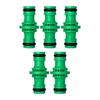 5 Pieces Garden Hose Pipe Connector, Water Joint Gardening Fixtures Fittings, Double Male Connector