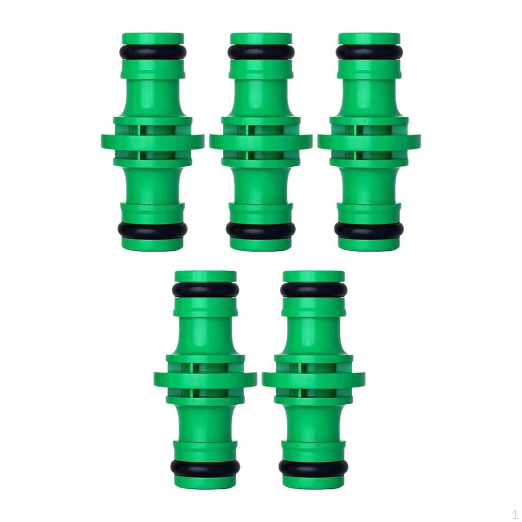 5 Pieces Garden Hose Pipe Connector, Water Joint Gardening Fixtures Fittings, Double Male Connector