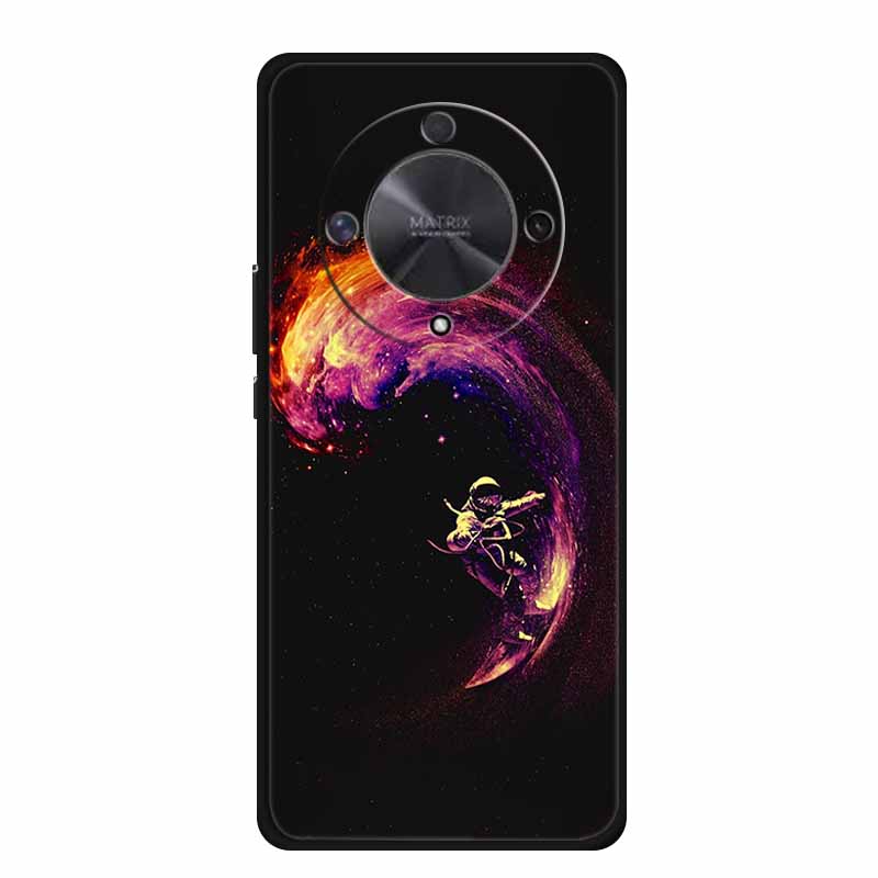 Gift Phone Cases for Honor X9a TPU Soft Silicone Back Cover for Huawei Honor X9 X 9A Funda Honor X9b X 9 a b Coque Spaceman Moon