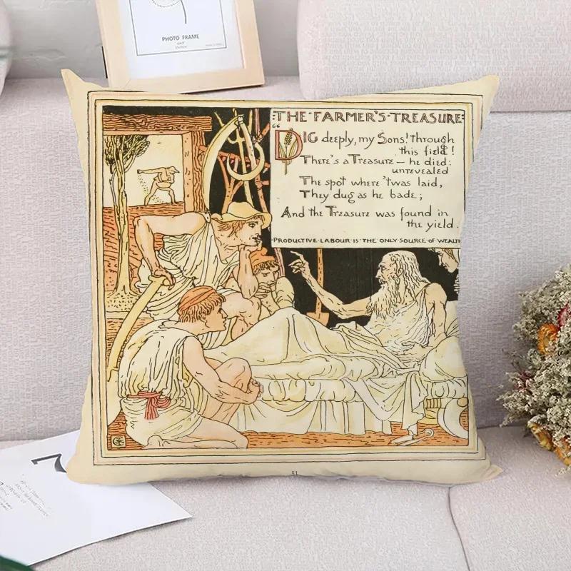 Own Aesop Decorative Pillows for Sofa Pillow Cover Short Plush Cushion Covers Decoration Living Room Pillowcases  Bed